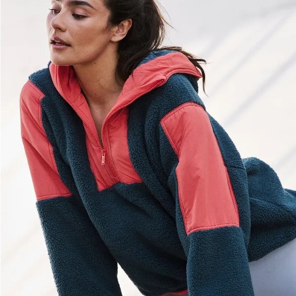 NWT FP Movement by Free People Lead The Pack Pullover Fleece Jacket